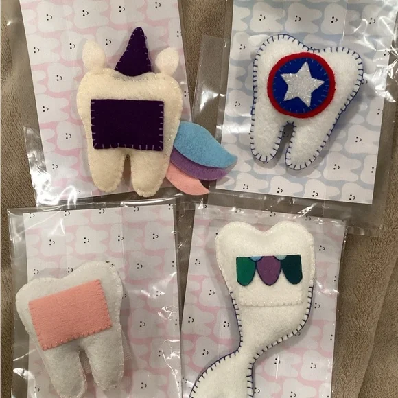 Handcrafted Tooth Fairy Pillows CHOOSE ONE w/ certificate - Picture 2 of 10